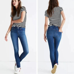 Madewell NWT 9" Mid-Rise Skinny Jeans 25